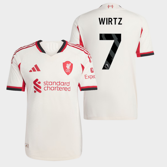 Liverpool 2025/26 visitante auténtica Wirtz 7