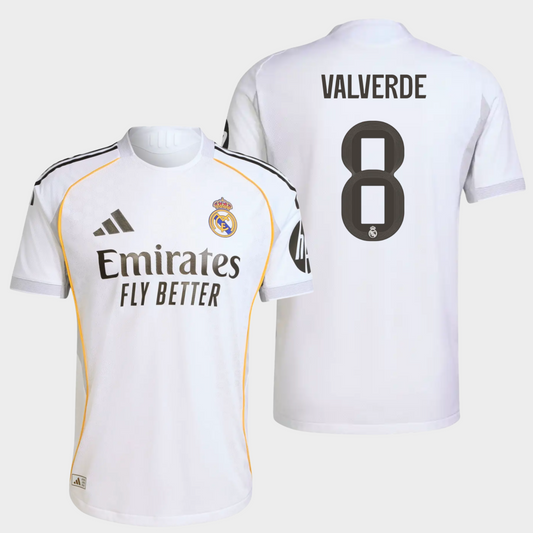 Real Madrid 2025/26 local auténtica Valverde 8