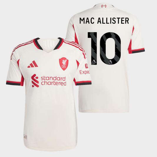 Liverpool 2025/26 visitante auténtica Mac Allister 10