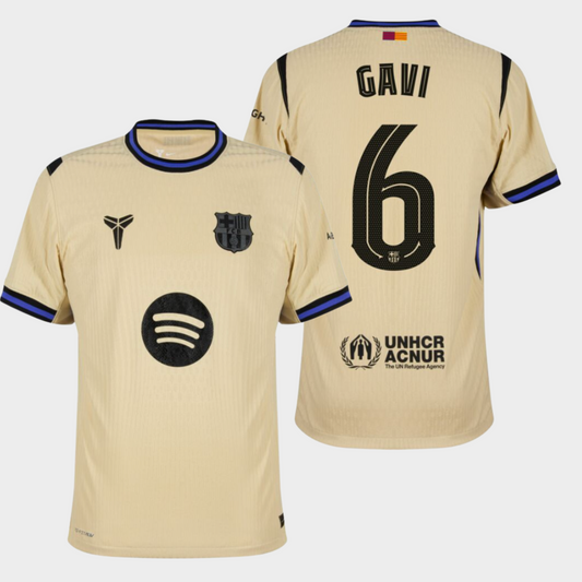 Barcelona 2025/26 visitante auténtica Gavi 6
