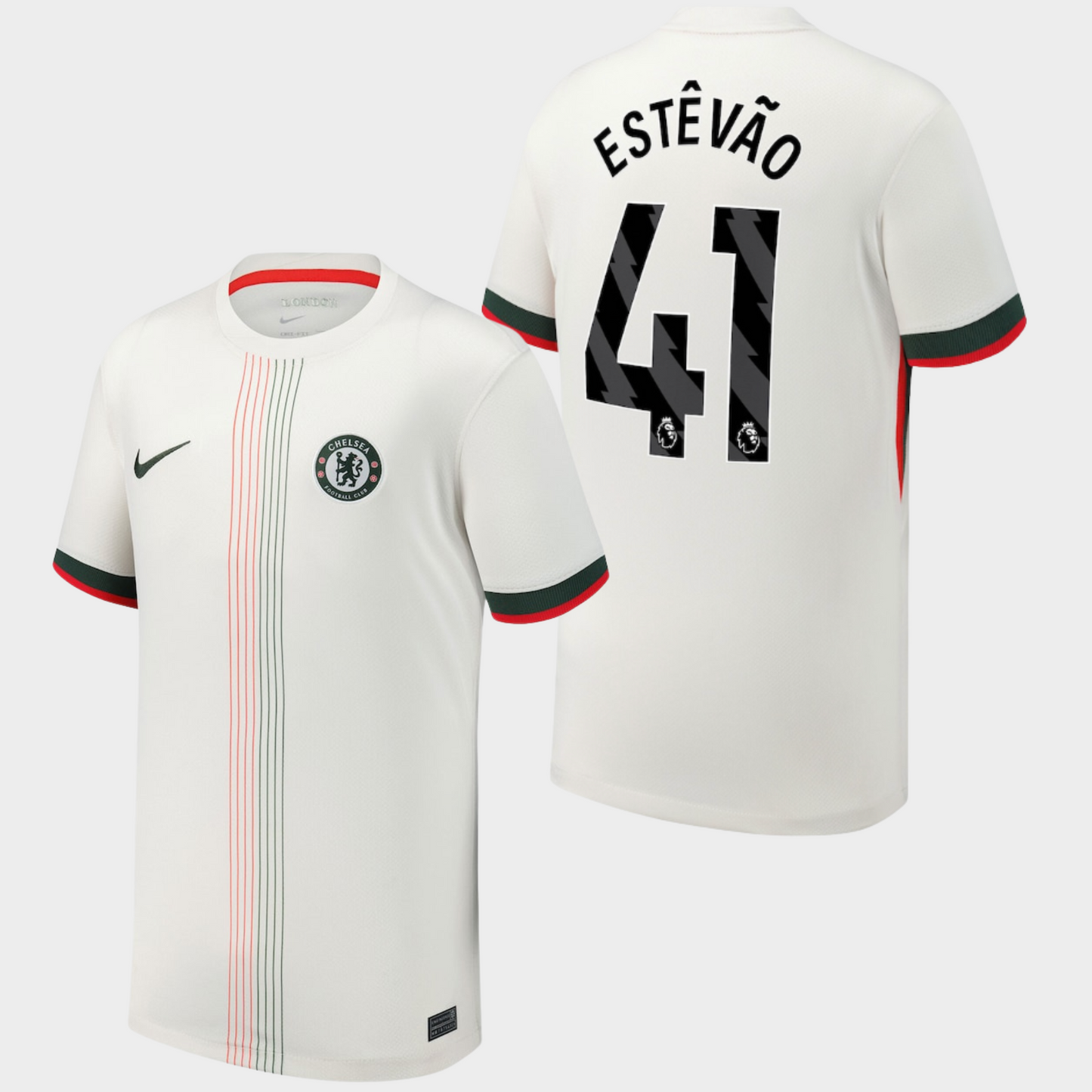 Chelsea 2025/26 visitante aficionado Estêvão 41