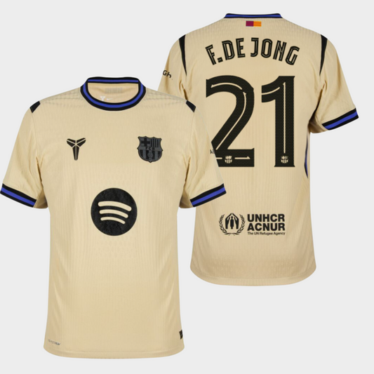 Barcelona 2025/26 visitante auténtica F. de Jong 21
