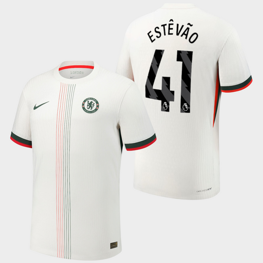 Chelsea 2025/26 visitante auténtica Estêvão 41