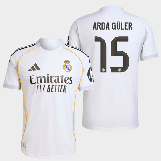 Real Madrid 2025/26 local auténtica Arda Güler 15