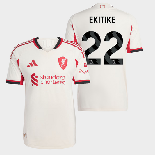 Liverpool 2025/26 visitante auténtica Ekitike 22