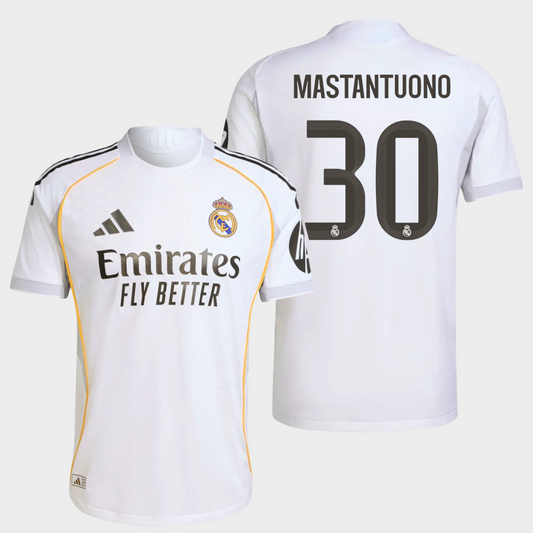 Real Madrid 2025/26 local auténtica Mastantuono 30