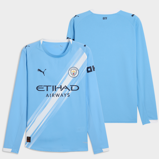 Manchester City 2025/26 local manga larga auténtica