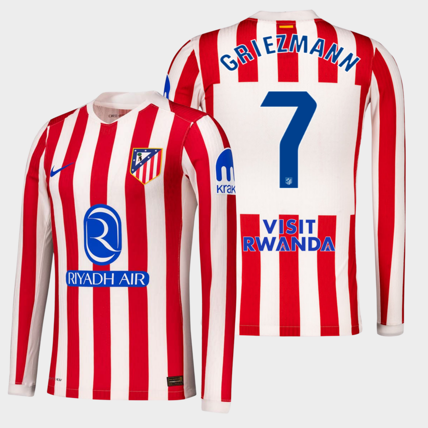Atlético Madrid 2025/26 local manga larga auténtica Griezmann 7