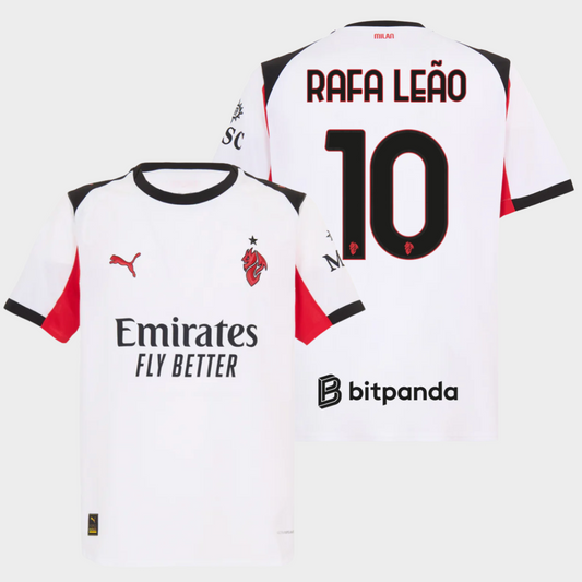 AC Milan 2025/26 visitante auténtica Rafa Leão 10