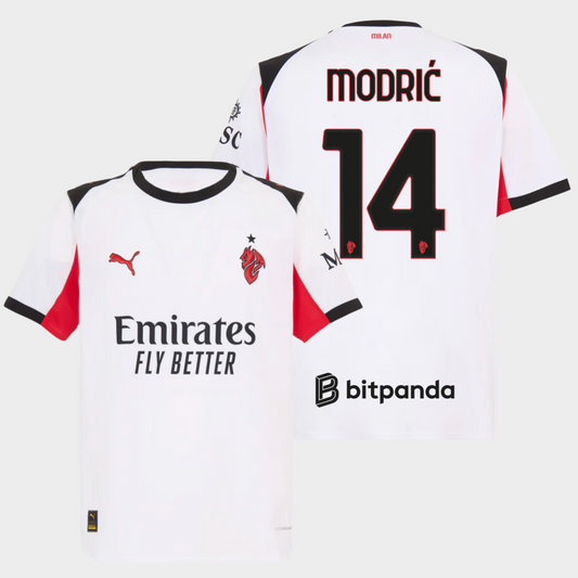 AC Milan 2025/26 visitante auténtica Modrić 10