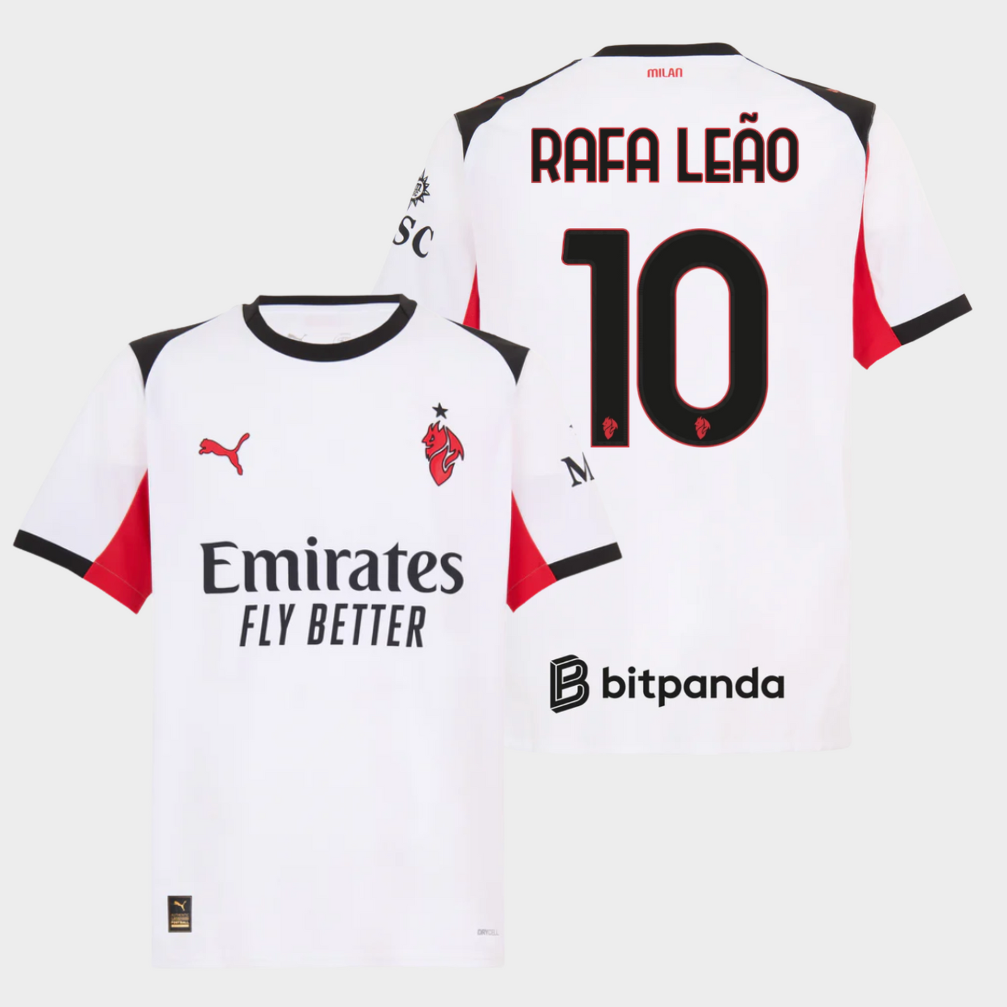 AC Milan 2025/26 visitante aficionado Rafa Leão 10