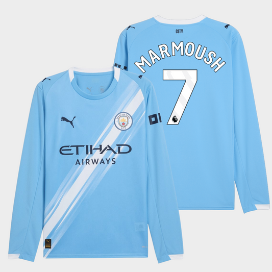 Manchester City 2025/26 local manga larga aficionado Marmoush 7