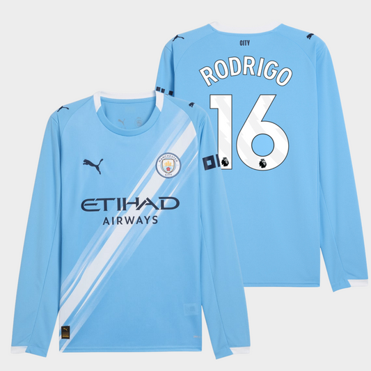 Manchester City 2025/26 local manga larga aficionado Rodrigo 16