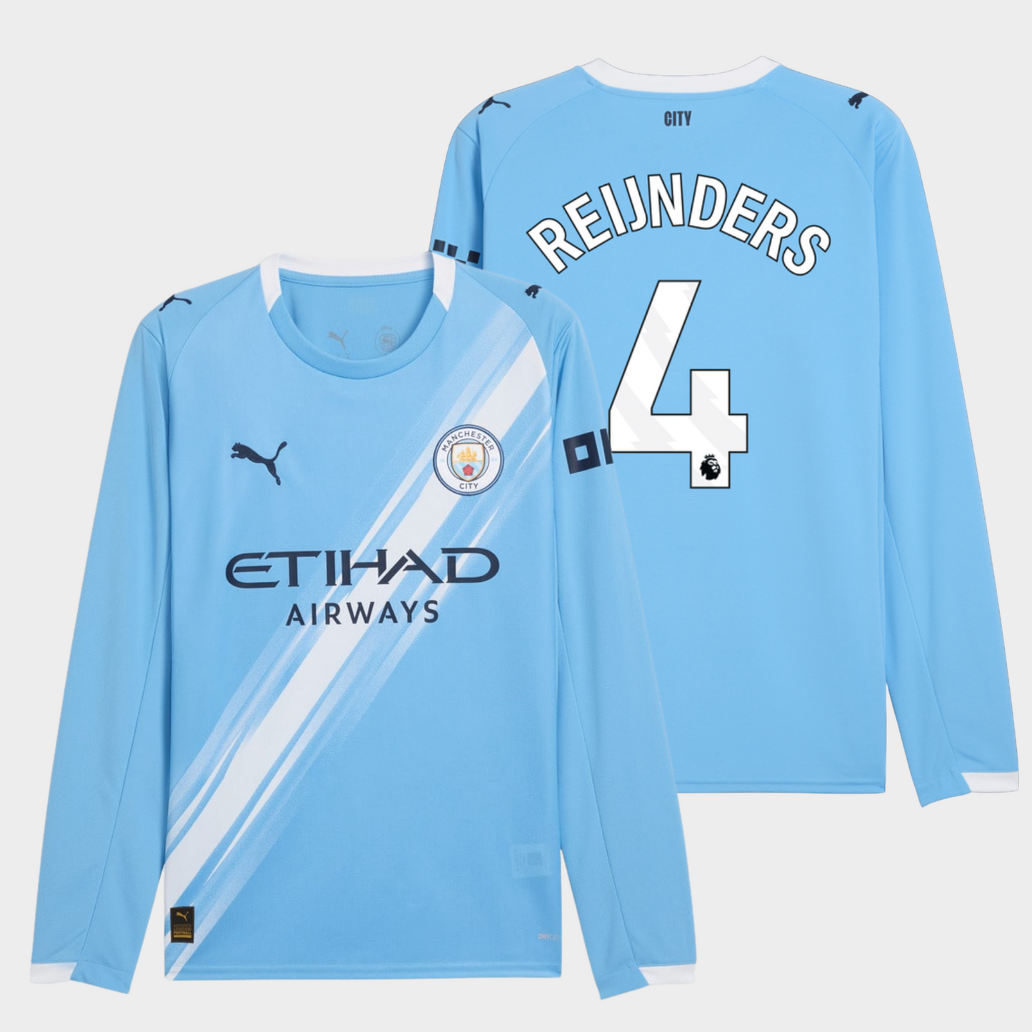 Manchester City 2025/26 local manga larga aficionado Reijnders 4