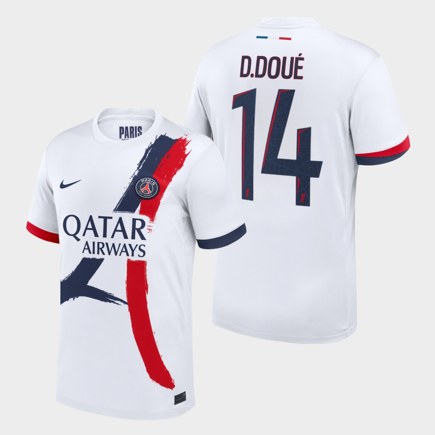 Paris Saint-Germain 2025/26 visitante aficionado D. Doué 14