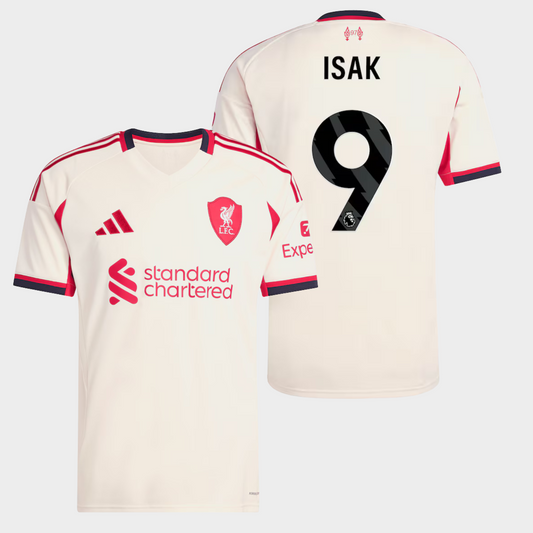 Liverpool 2025/26 visitante aficionado Isak 9
