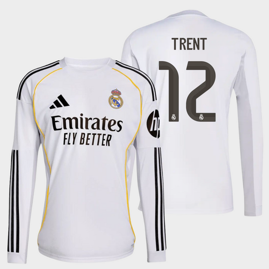 Real Madrid 2025/26 local manga larga aficionado Trent 12