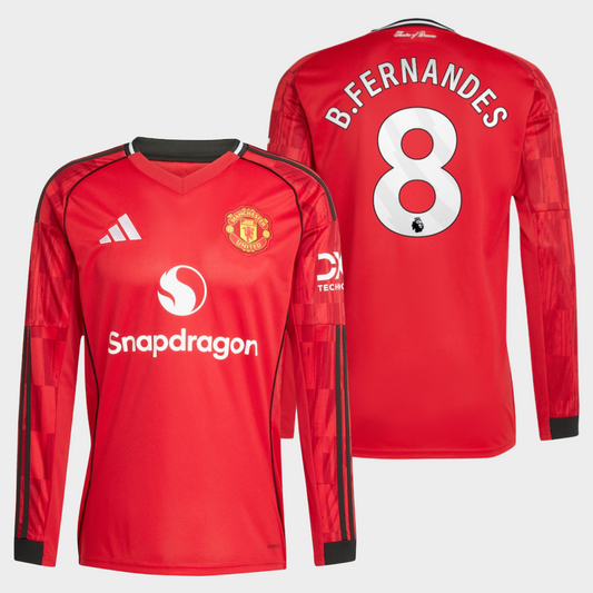 Manchester United 2025/26 local manga larga aficionado B. Fernandes 8
