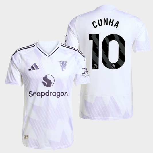 Manchester United 2025/26 visitante auténtica Cunha 10