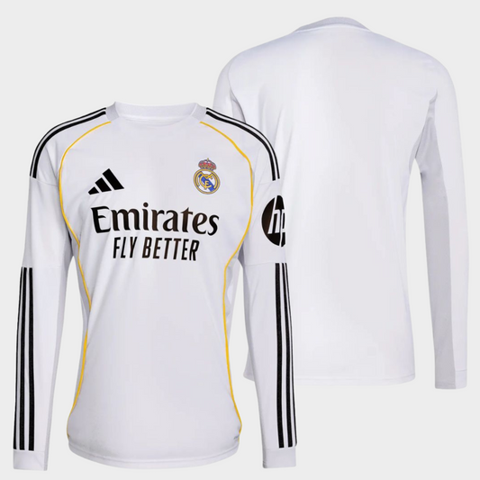 Real Madrid 2025/26 local manga larga aficionado