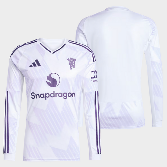 Manchester United 2025/26 visitante manga larga aficionado