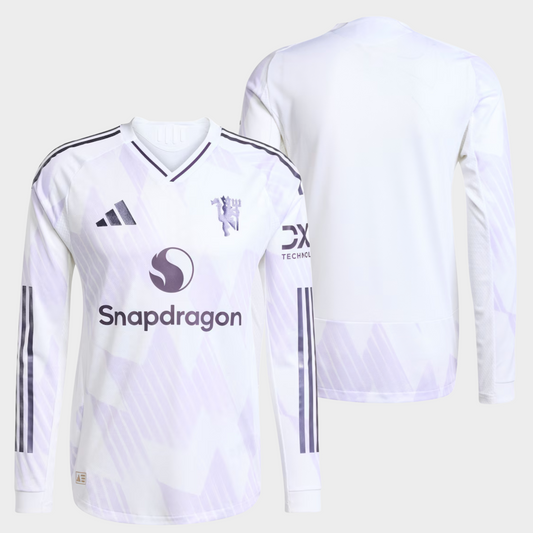 Manchester United 2025/26 visitante manga larga auténtica