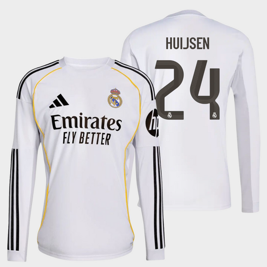 Real Madrid 2025/26 local manga larga aficionado Huijsen 24