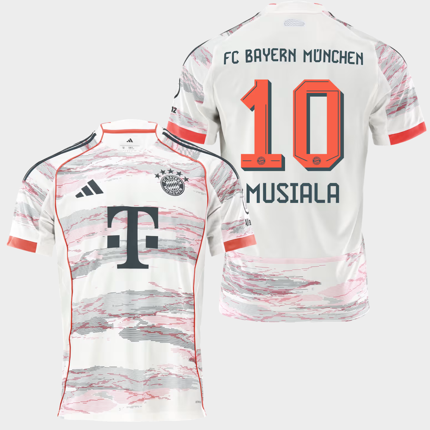 Bayern Munich 2025/26 visitante aficionado Musiala 10