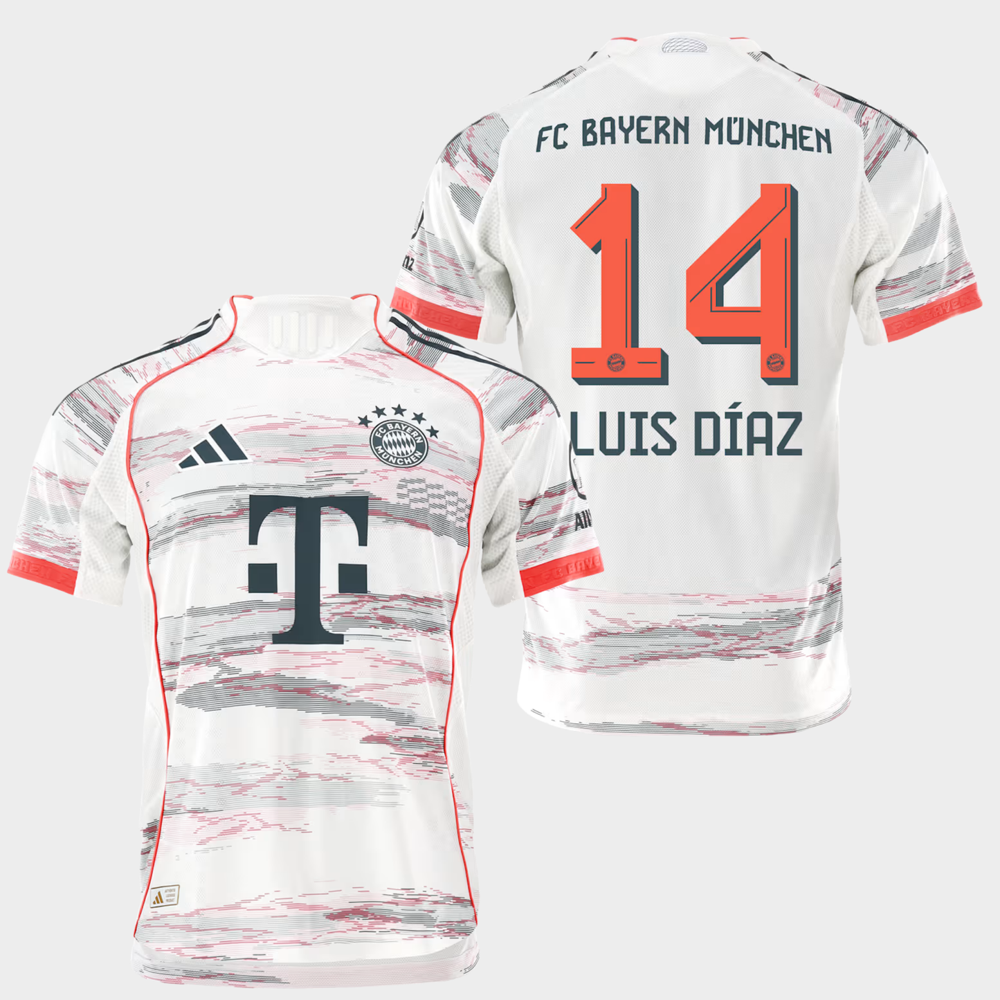Bayern Munich 2025/26 visitante auténtica Luis Díaz 14