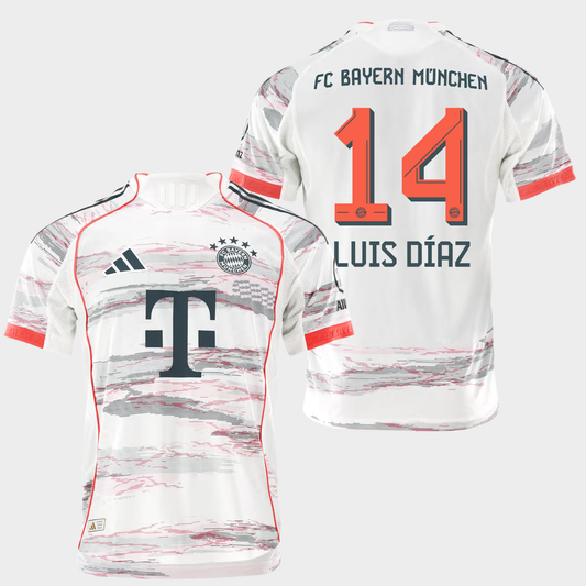 Bayern Munich 2025/26 visitante auténtica Luis Díaz 14