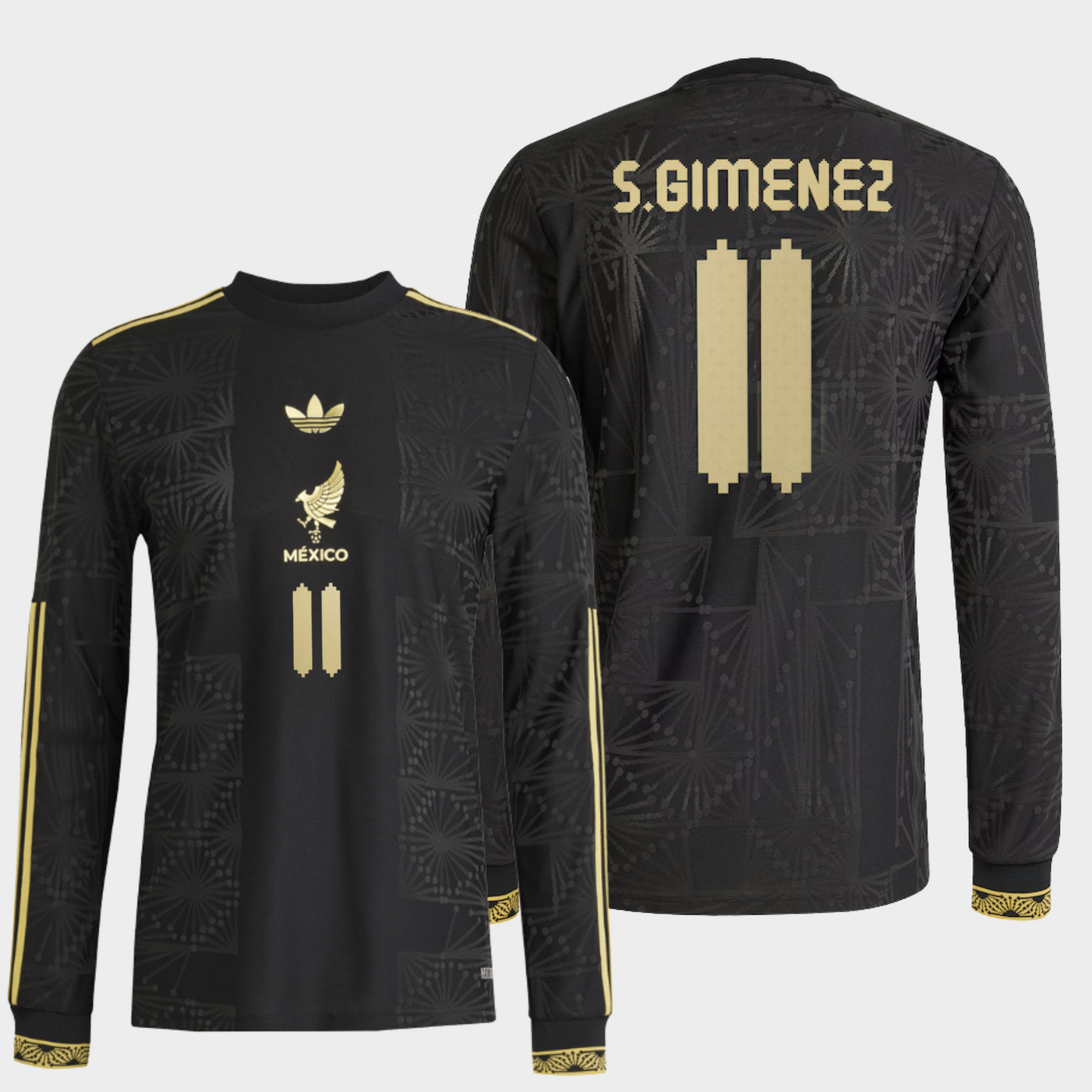 México 2025 local manga larga auténtica S. Gimenez 11