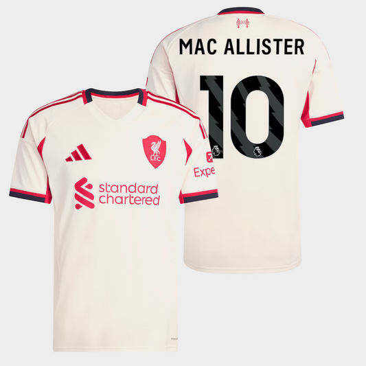 Liverpool 2025/26 visitante aficionado Mac Allister 10
