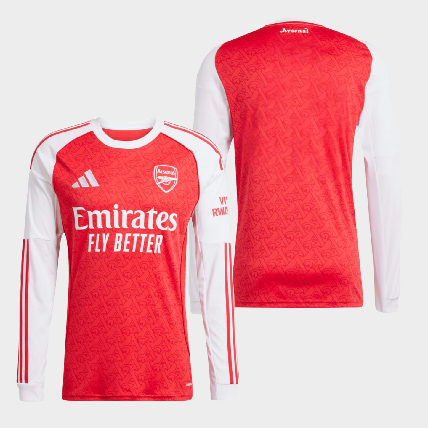 Arsenal 2025/26 local manga larga aficionado