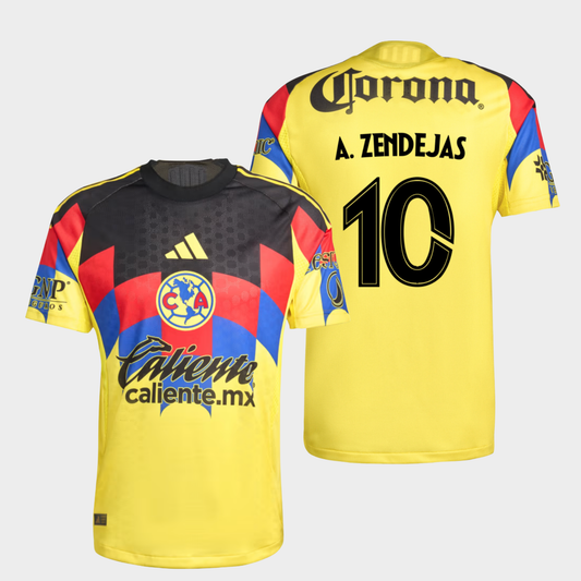 América 2025/26 local auténtica A. Zendejas 10