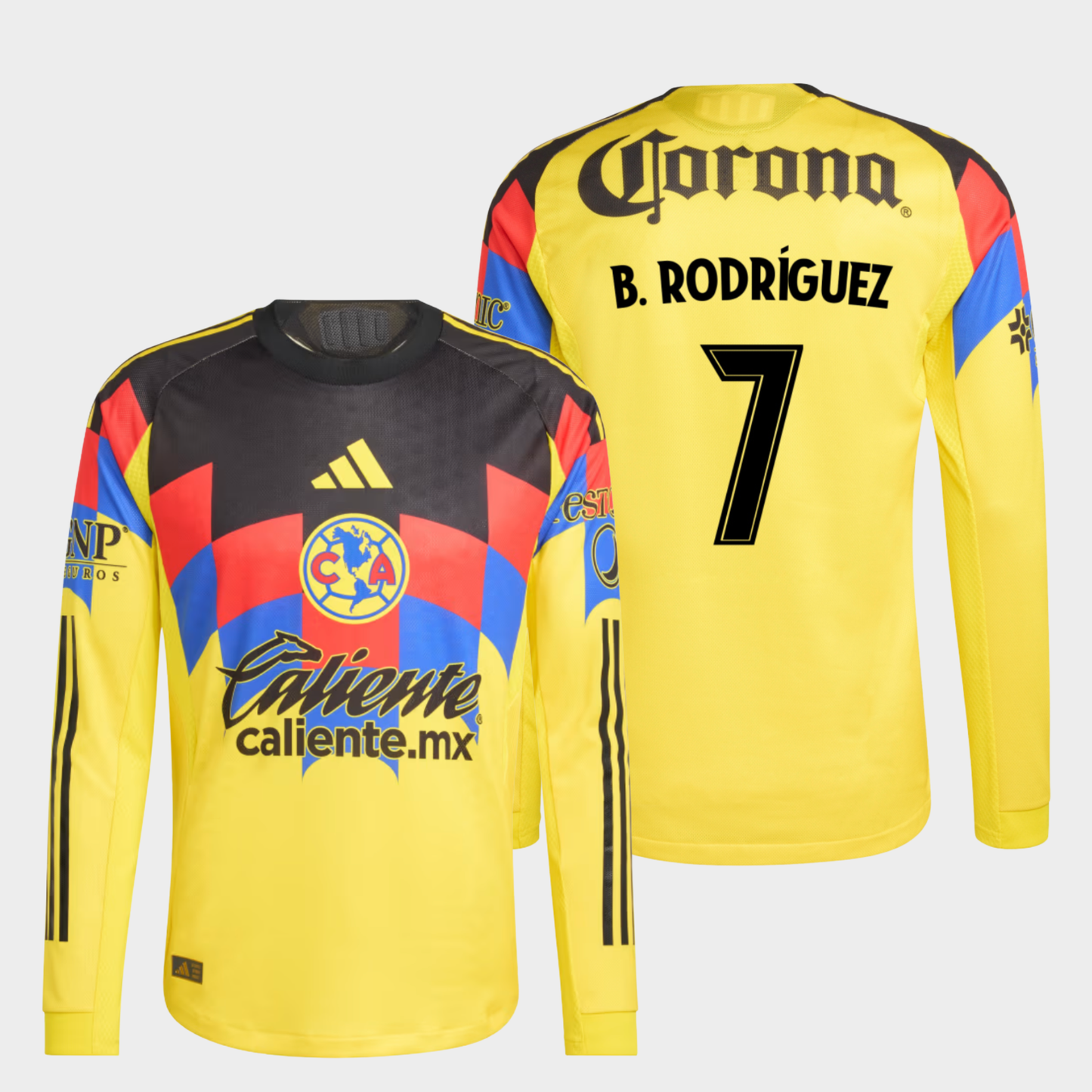 América 2025/26 local manga larga auténtica B. Rodríguez 7