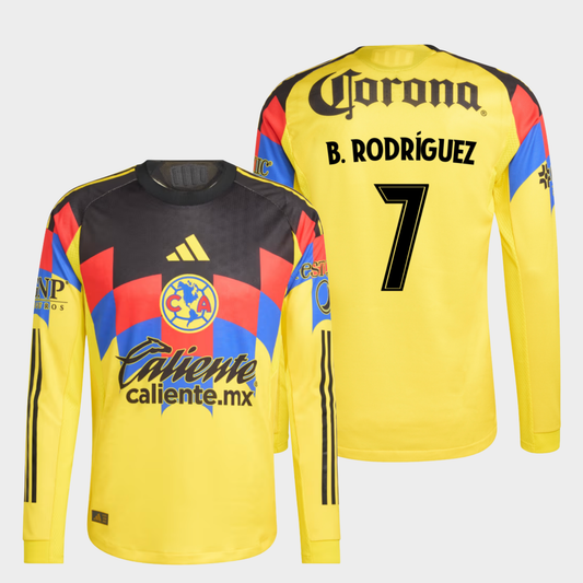 América 2025/26 local manga larga auténtica B. Rodríguez 7