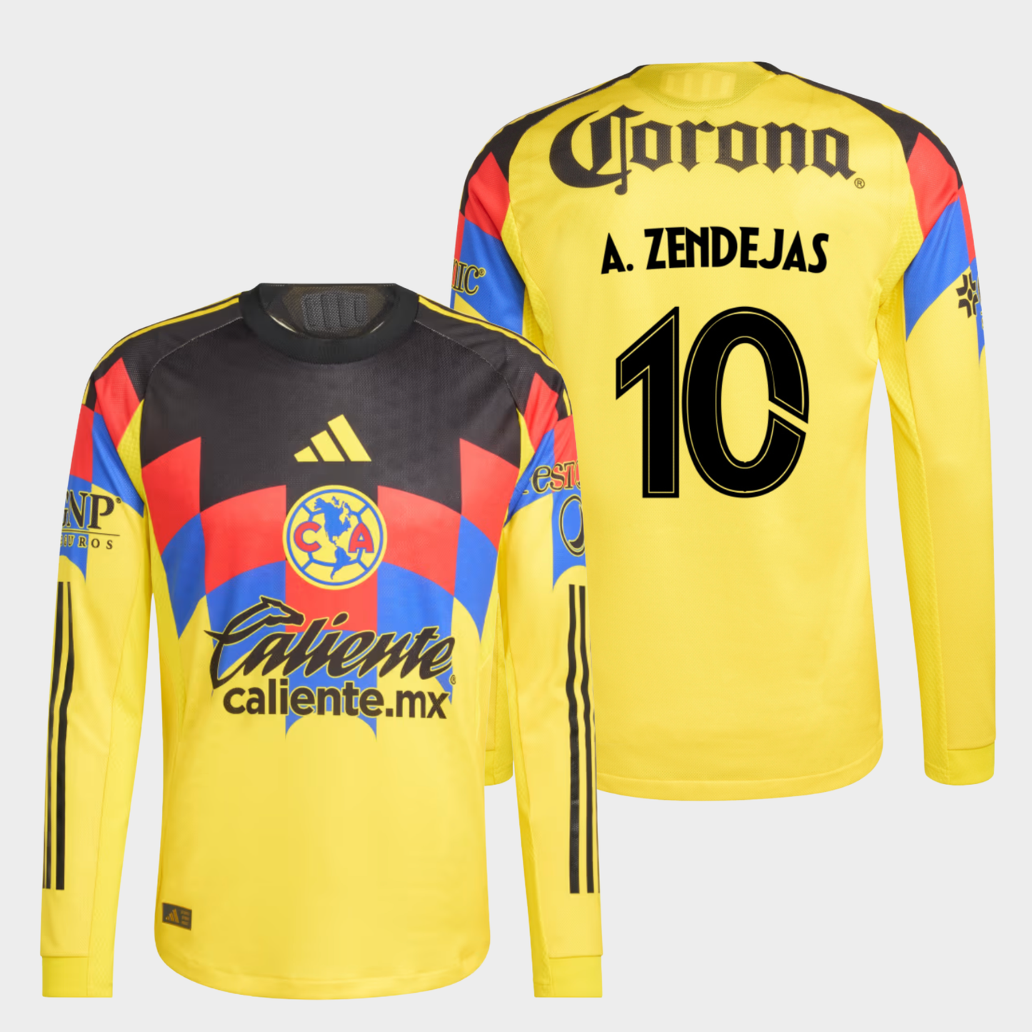 América 2025/26 local manga larga auténtica A. Zendejas 10