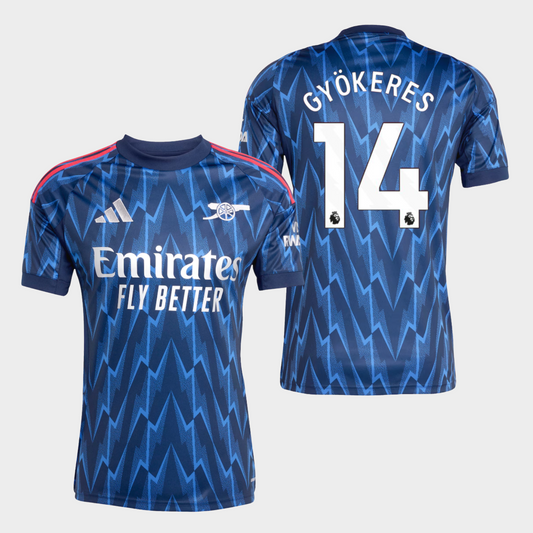 Arsenal 2025/26 visitante aficionado Gyökeres 14