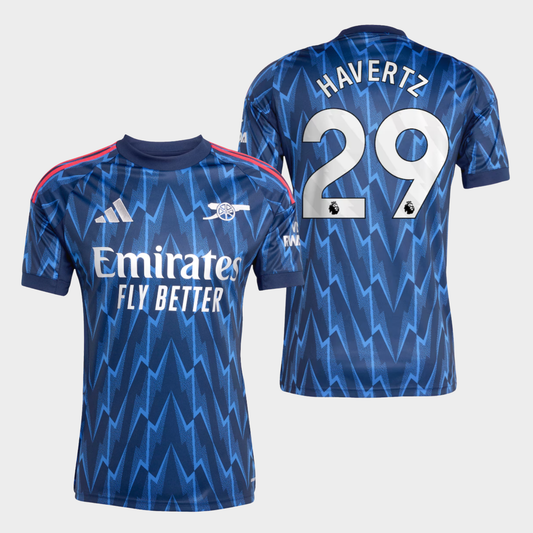 Arsenal 2025/26 visitante aficionado Havertz 29
