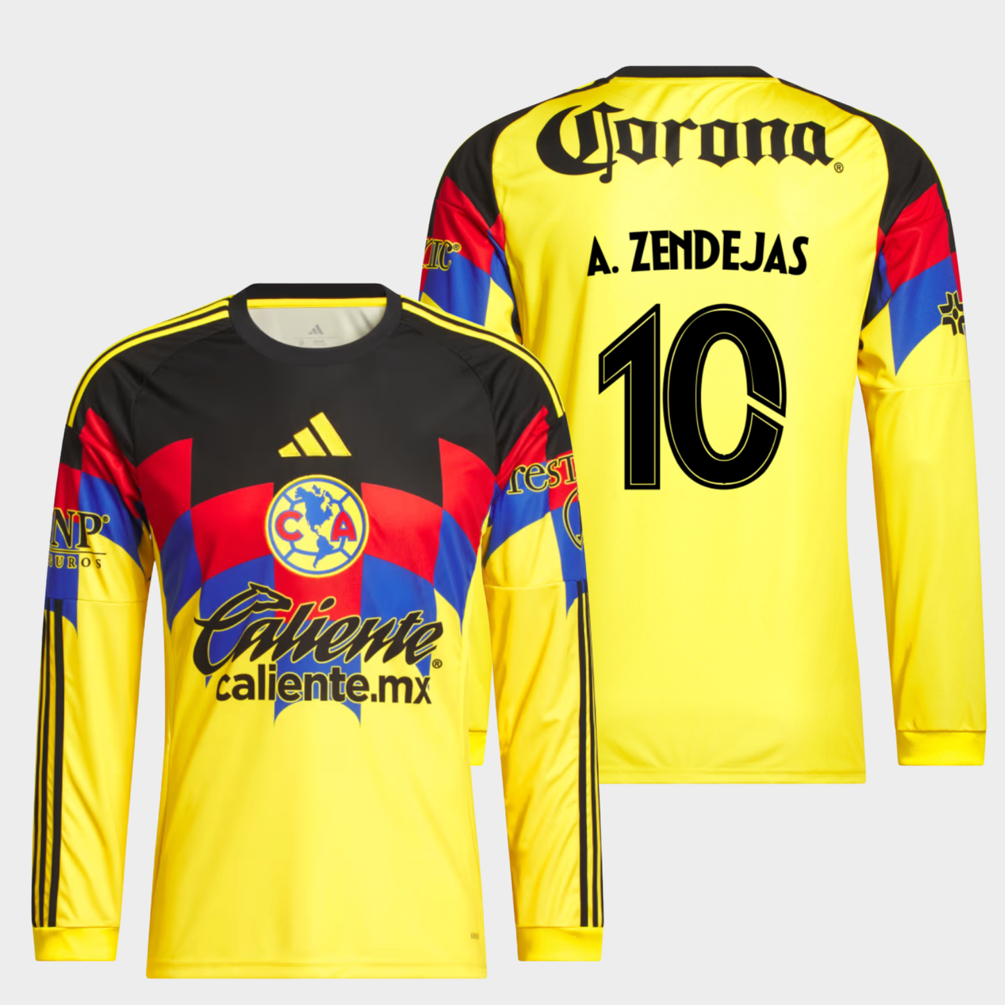 América 2025/26 local manga larga aficionado A. Zendejas 10