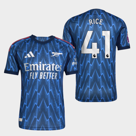 Arsenal 2025/26 visitante auténtica Rice 41