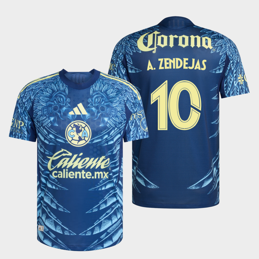 América 2025/26 visitante auténtica A. Zendejas 10