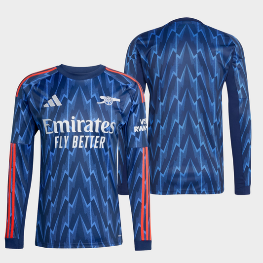 Arsenal 2025/26 visitante manga larga aficionado