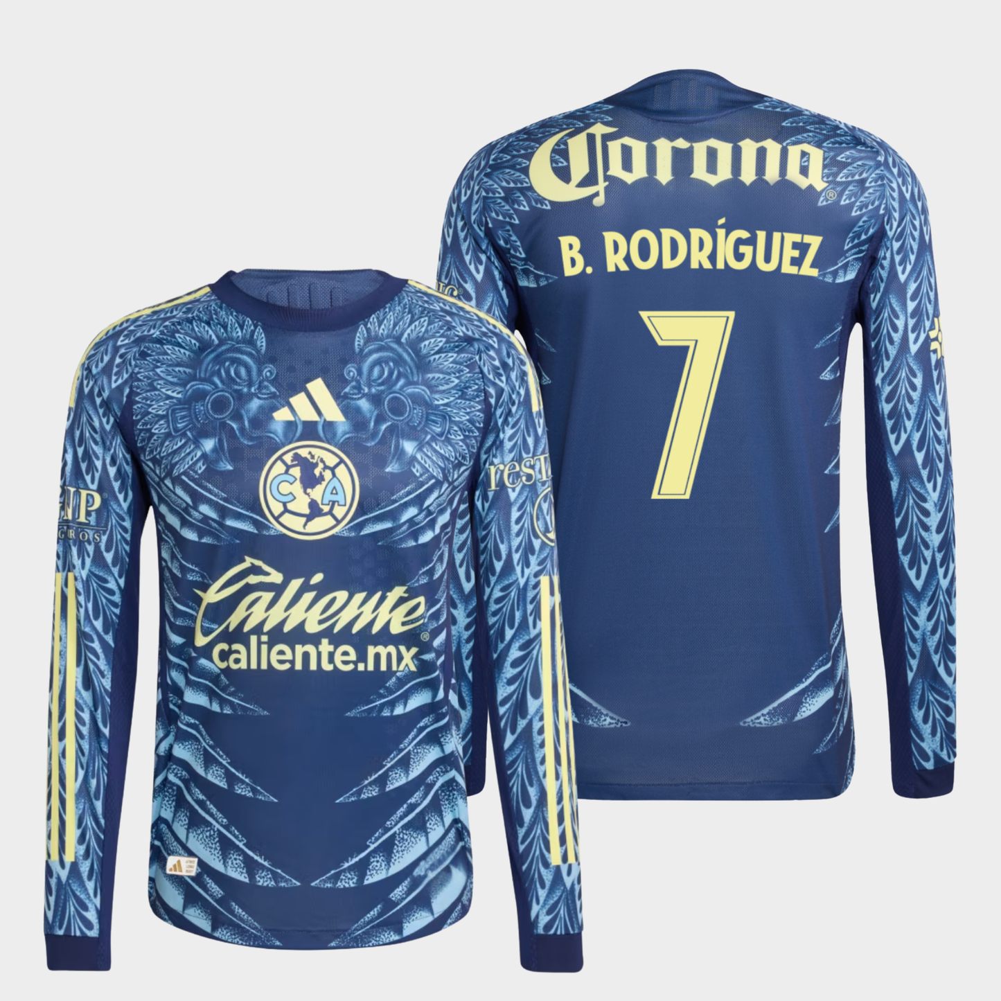 América 2025/26 visitante manga larga auténtica B. Rodríguez 7