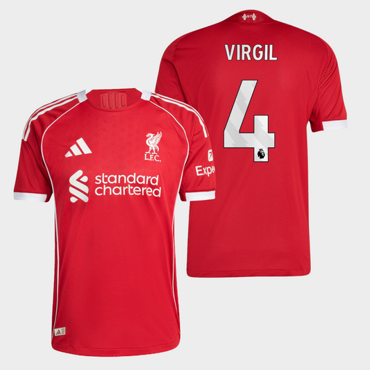 Liverpool 2025/26 local auténtica Virgil 4