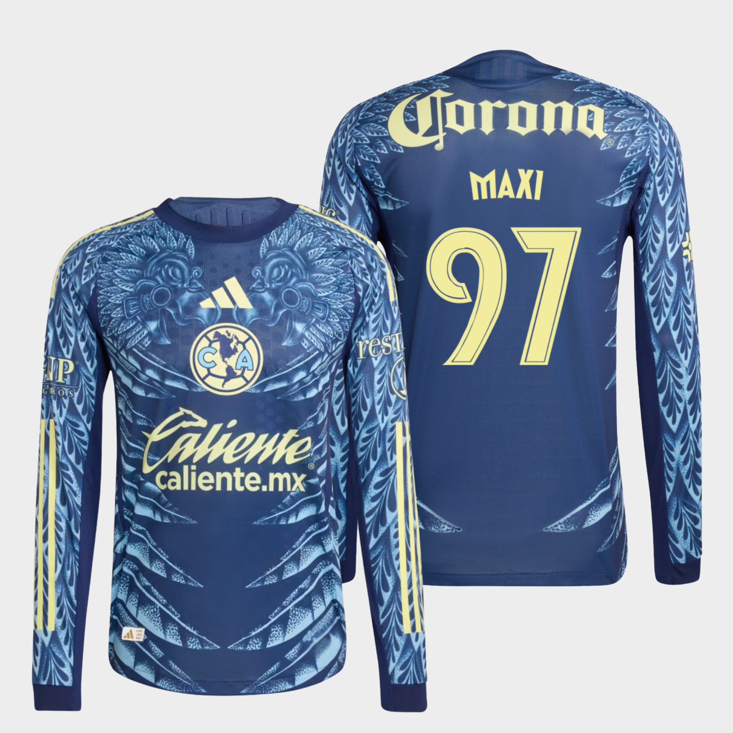 América 2025/26 visitante manga larga auténtica Maxi 97