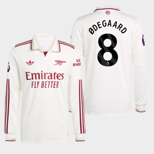 Arsenal 2025/26 alternativa manga larga auténtica Ødegaard 8