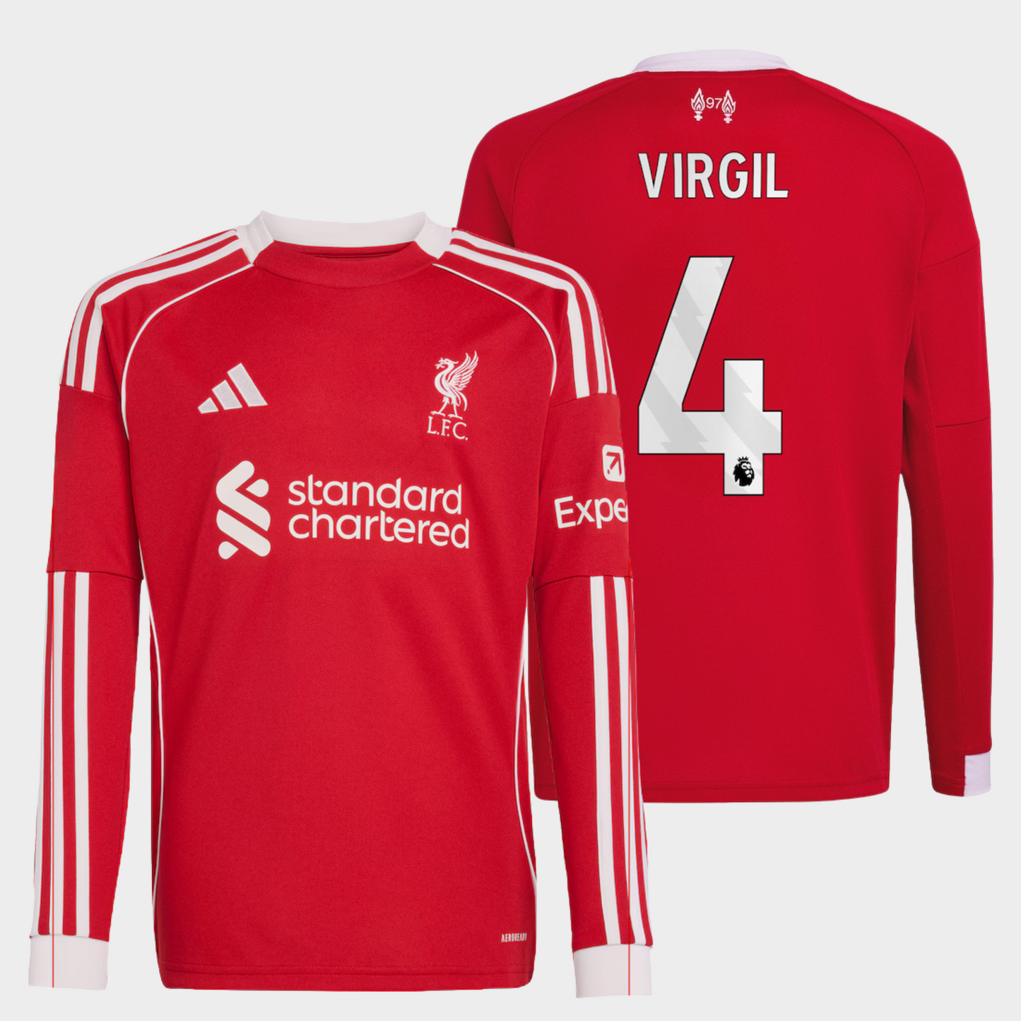 Liverpool 2025/26 local manga larga aficionado Virgil 4