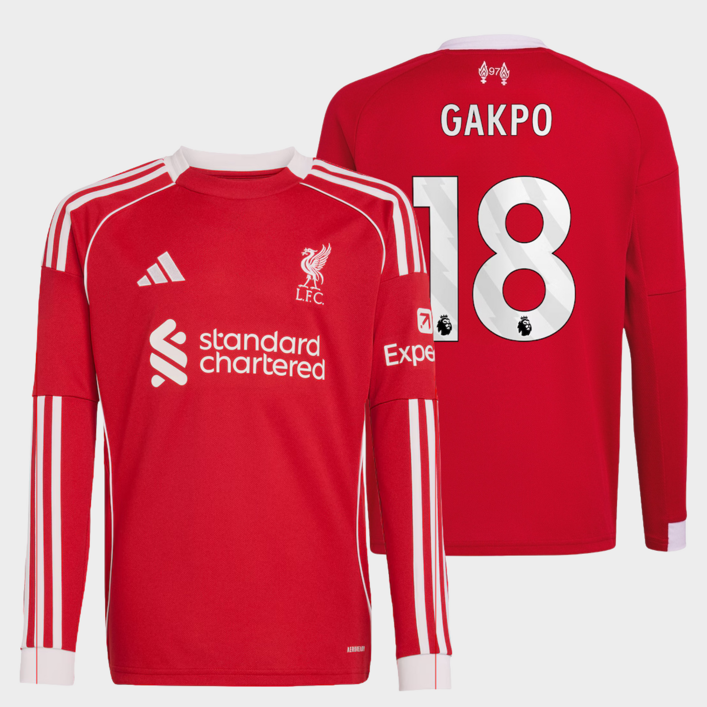 Liverpool 2025/26 local manga larga aficionado Gakpo 18
