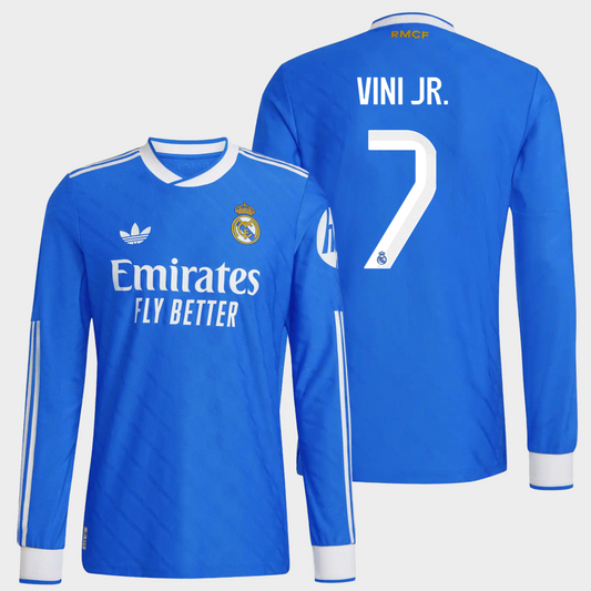 Real Madrid 2025/26 alternativa manga larga auténtica Vini Jr. 7